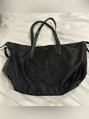 Botkier Black Nylon Tote with Leather Straps